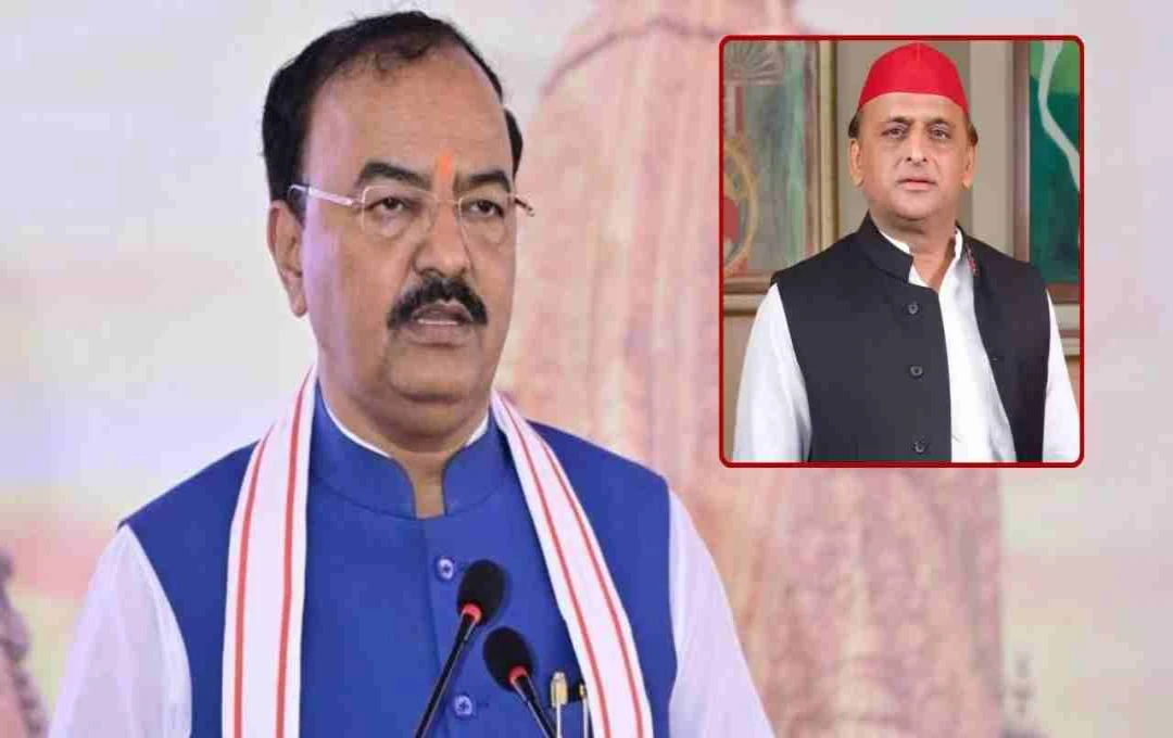 अखिलेश के मंदिर ट्रस्ट वाले बयान पर गरजे केशव मौर्य: कहा- 'उन्हें कोई नैतिक अधिकार नहीं'