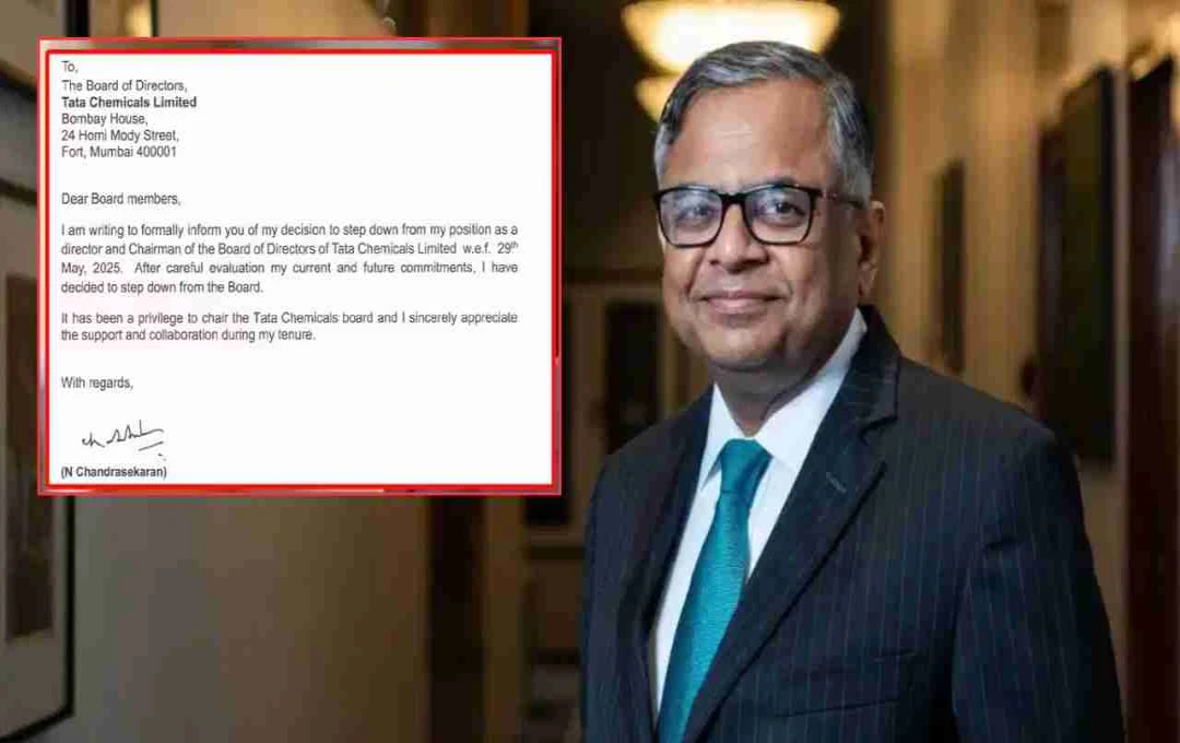 एन चंद्रशेखरन ने छोड़ी टाटा केमिकल्स की कमान, एस पद्मनाभन को सौंपी गई नई जिम्मेदारी