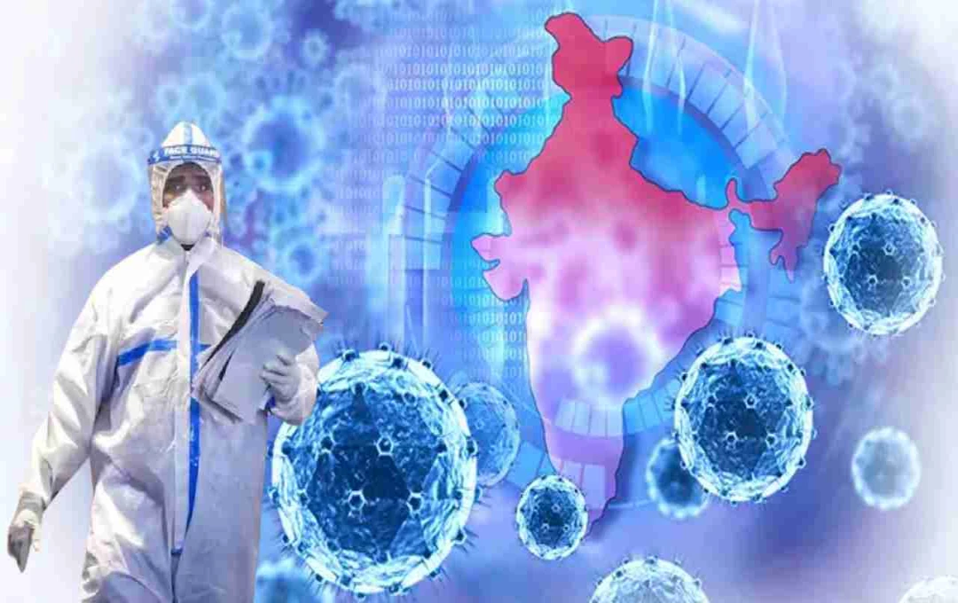 India Reports Rise in COVID-19 Cases, Five Deaths Amidst New Variant Surge