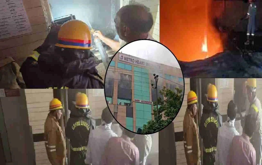 Noida: मेट्रो हॉस्पिटल नोएडा में फिजियो सेंटर में लगी आग, बड़ा हादसा टला