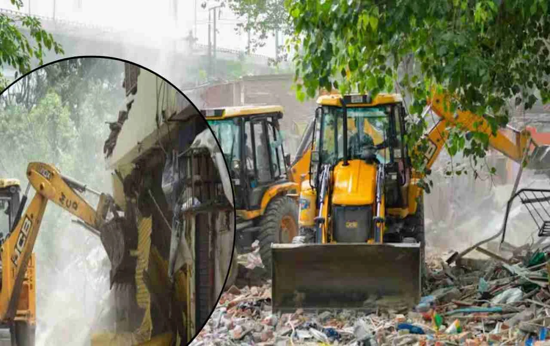 दिल्ली: कालकाजी में डीडीए का बड़ा एक्शन, 1200 झुग्गियों पर चला बुलडोजर