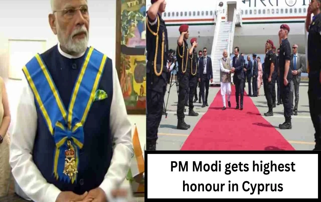 PM Modi Awarded Cyprus' Highest Civilian Honor