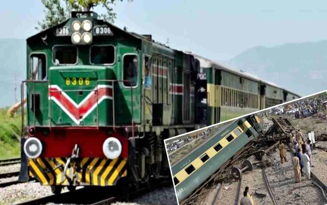 पाकिस्तान में बड़ा रेल हादसा: धमाके के बाद जाफर एक्सप्रेस के डिब्बे पटरी से उतरे